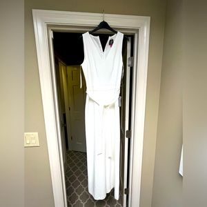 Vince Camuto crepe Jumpsuit Off White
